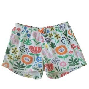 Mini Boden Floral Terry Shorts